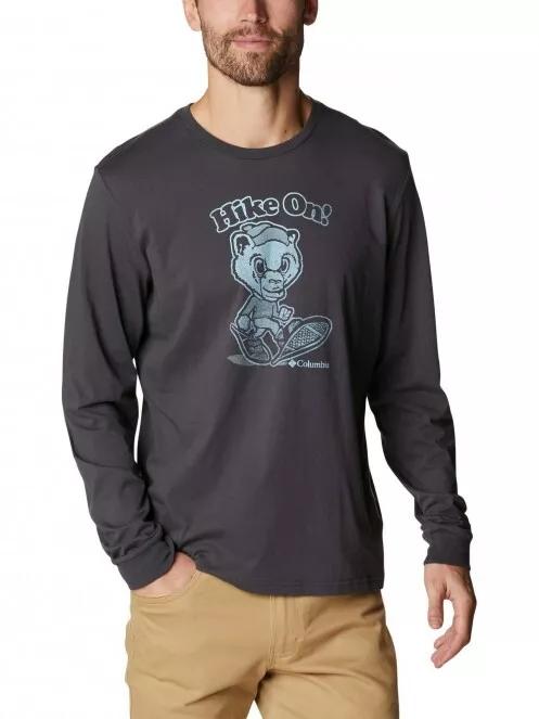 tricou cu maneci lungi pt. barbati Columbia Apres Lifestyle Graphic Long Sleeve negru 2