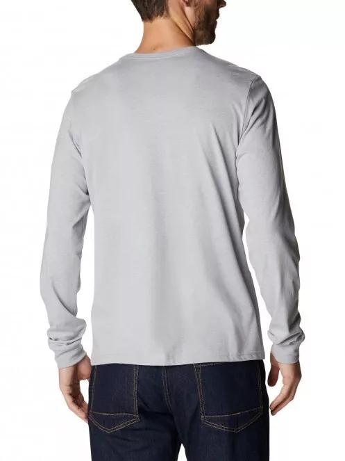 tricou cu maneci lungi pt. barbati Columbia Apres Lifestyle Graphic Long Sleeve gri 3