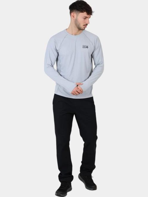 tricou cu maneci lungi, pentru sport pt. barbati Mountain Hardwear Crater Lake Long Sleeve Crew gri 6