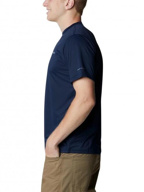 tricou pentru sport, cu maneci scurte pt. barbati Columbia Columbia Hike Crew albastru 3