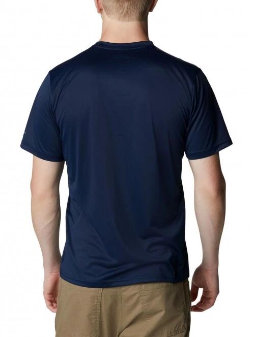 tricou pentru sport, cu maneci scurte pt. barbati Columbia Columbia Hike Crew albastru 4
