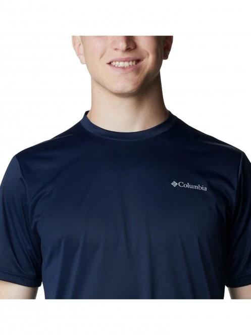 tricou pentru sport, cu maneci scurte pt. barbati Columbia Columbia Hike Crew albastru 5