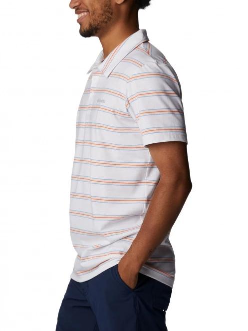 tricou cu guler pt. barbati Columbia Sun Trek Polo alb 3