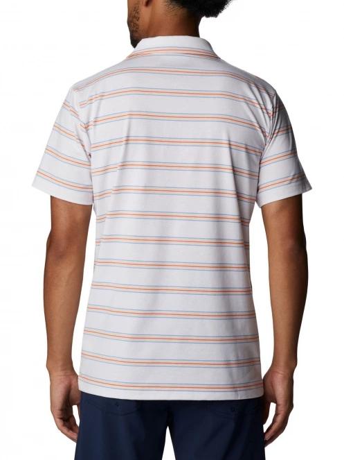 tricou cu guler pt. barbati Columbia Sun Trek Polo alb 4
