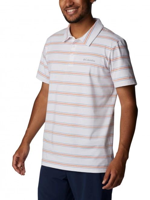 tricou cu guler pt. barbati Columbia Sun Trek Polo alb 5