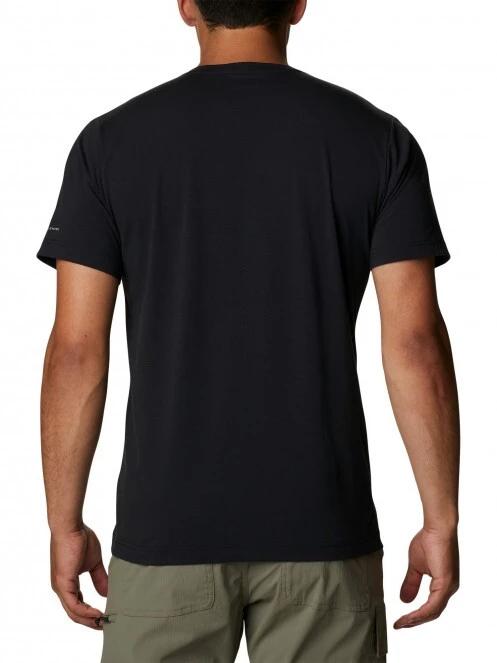 tricou pentru sport, cu maneci scurte pt. barbati Columbia Sun Trek V-Neck Short Sleeve negru 4