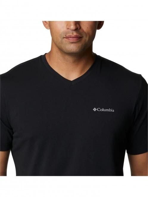 tricou pentru sport, cu maneci scurte pt. barbati Columbia Sun Trek V-Neck Short Sleeve negru 5