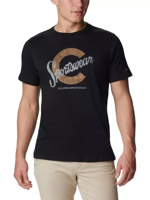tricou cu maneci scurte pt. barbati Columbia Csc Seasonal Logo Tee negru 2