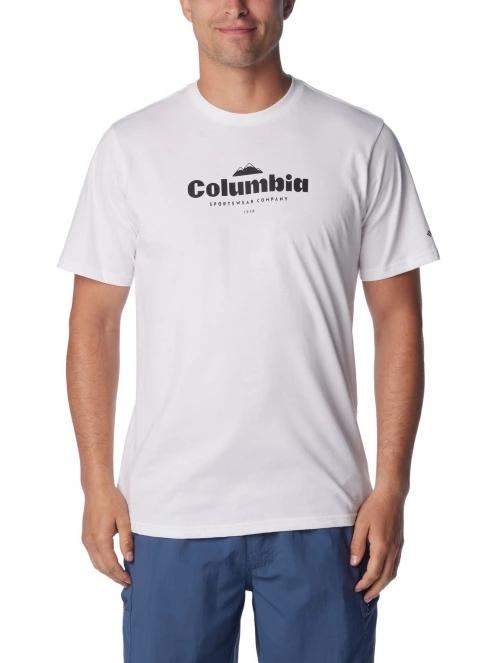 tricou cu maneci scurte pt. barbati Columbia CSC Seasonal Logo Tee alb 2