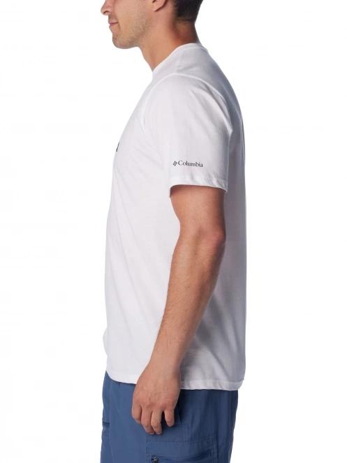 tricou cu maneci scurte pt. barbati Columbia CSC Seasonal Logo Tee alb 3