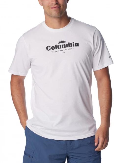 tricou cu maneci scurte pt. barbati Columbia CSC Seasonal Logo Tee alb 5