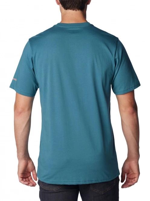 tricou cu maneci scurte pt. barbati Columbia CSC Seasonal Logo Tee albastru 4