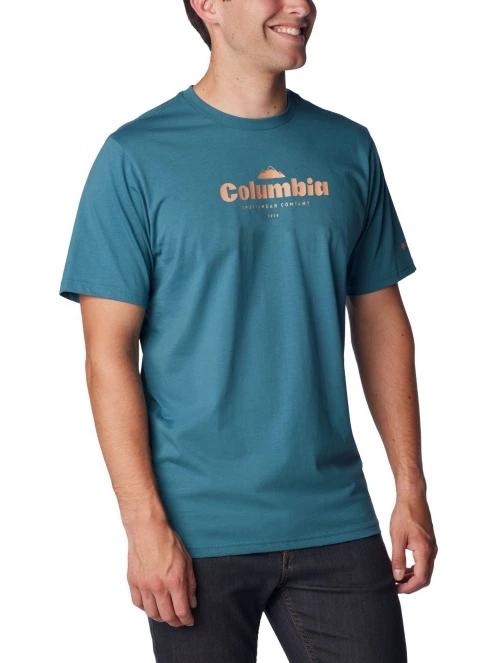 tricou cu maneci scurte pt. barbati Columbia CSC Seasonal Logo Tee albastru 5