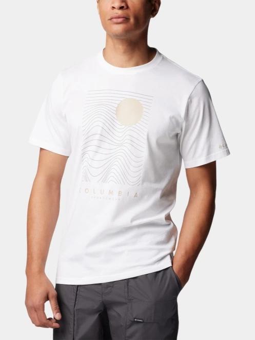 tricou cu maneci scurte pt. barbati Columbia Csc Seasonal Logo Tee alb 5