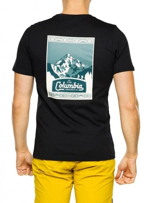 tricou cu maneci scurte pt. barbati Columbia CSC Seasonal Logo Tee negru 3