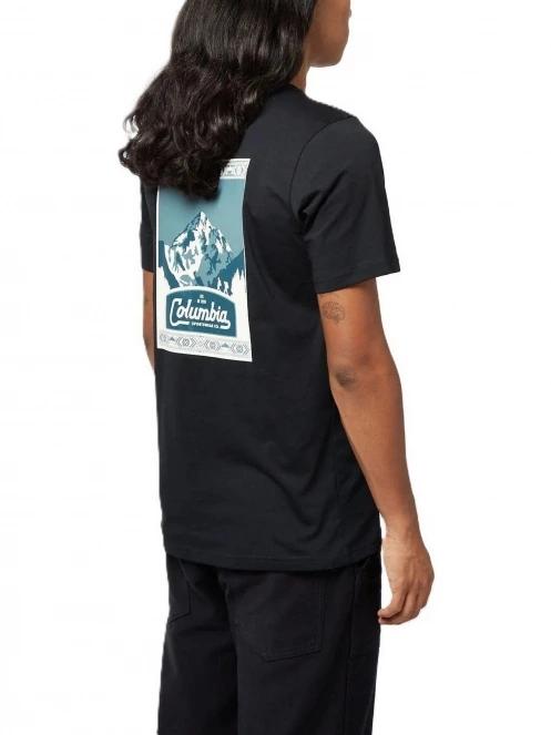 tricou cu maneci scurte pt. barbati Columbia CSC Seasonal Logo Tee negru 3
