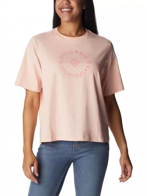 tricou cu maneci scurte pt. femei Columbia North Cascades Relaxed Tee roz 2