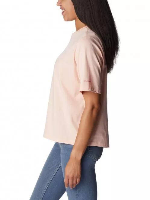 tricou cu maneci scurte pt. femei Columbia North Cascades Relaxed Tee roz 3