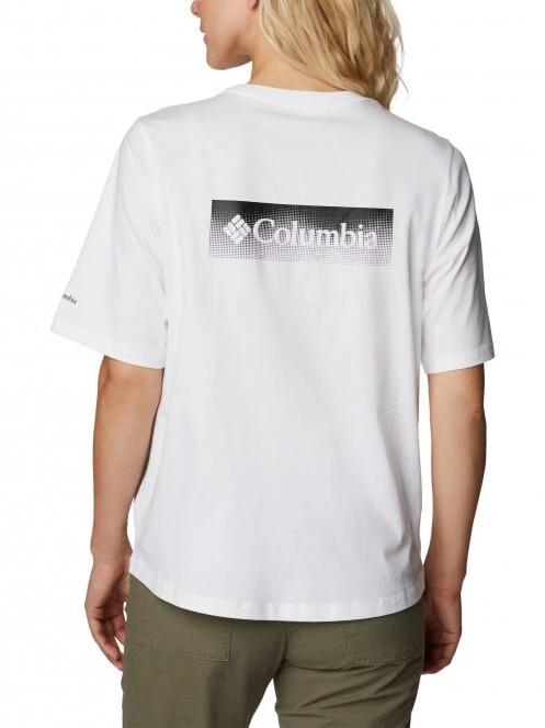 tricou cu maneci scurte pt. femei Columbia North Cascades Relaxed Tee alb 4