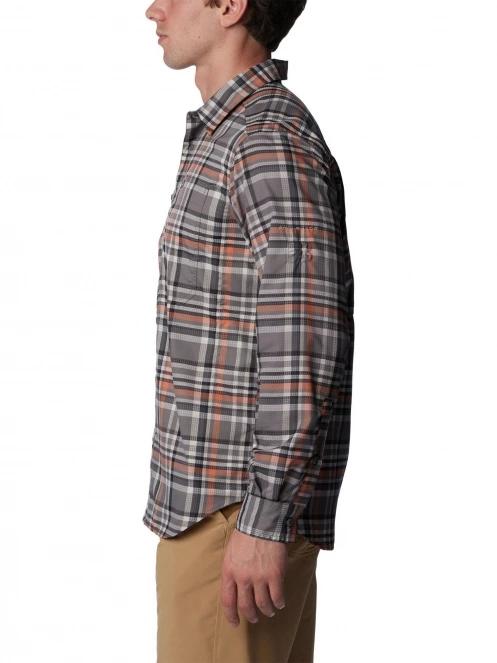 camasa de drumetie pt. barbati Columbia Silver Ridge Utility Lite Plaid Long Sleeve Shirt gri 3