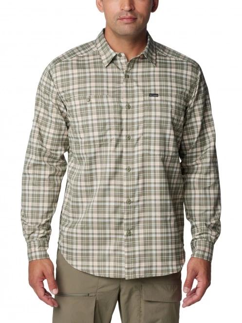 camasa de drumetie cu maneci lungi pt. barbati Columbia Silver Ridge Utility Lite Plaid Long Sleeve Shirt verde 2