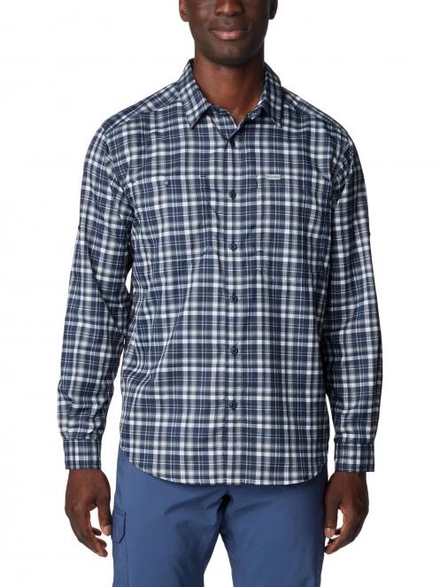 camasa de drumetie cu maneci lungi pt. barbati Columbia Silver Ridge Utility Lite Plaid Long Sleeve Shirt albastru 2