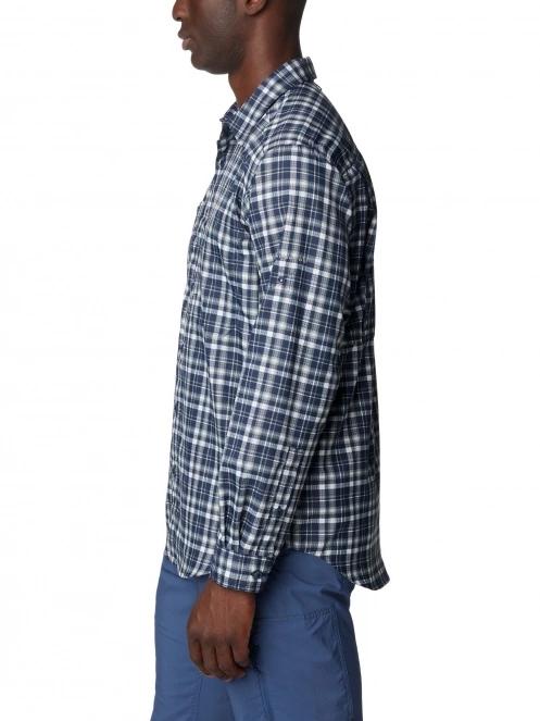camasa de drumetie cu maneci lungi pt. barbati Columbia Silver Ridge Utility Lite Plaid Long Sleeve Shirt albastru 3