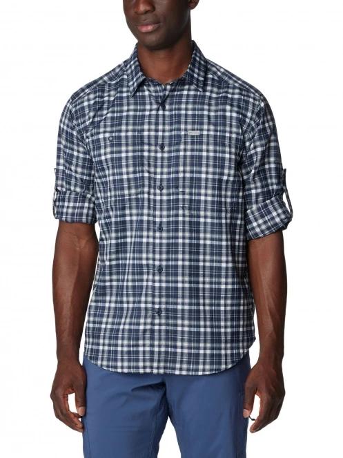 camasa de drumetie cu maneci lungi pt. barbati Columbia Silver Ridge Utility Lite Plaid Long Sleeve Shirt albastru 5