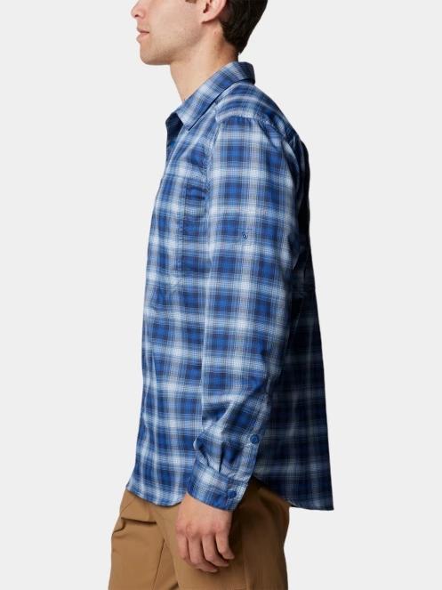 camasa de drumetie pt. barbati Columbia Silver Ridge Utility Lite Plaid Long Sleeve Shirt albastru 3
