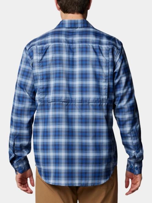 camasa de drumetie pt. barbati Columbia Silver Ridge Utility Lite Plaid Long Sleeve Shirt albastru 4