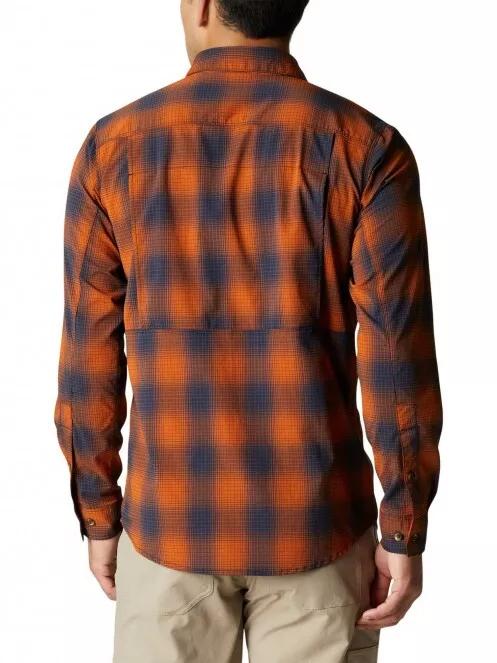 camasa de drumetie pt. barbati Columbia Newton Ridge II Plaid Long Sleeve Shirt portocaliu 3