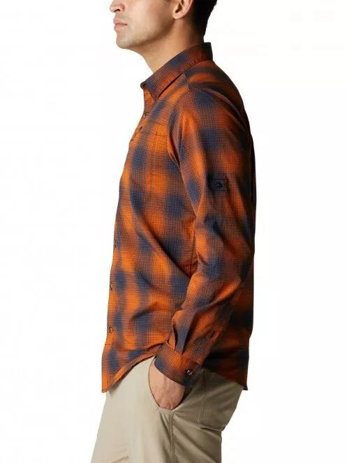 camasa de drumetie pt. barbati Columbia Newton Ridge II Plaid Long Sleeve Shirt portocaliu 4
