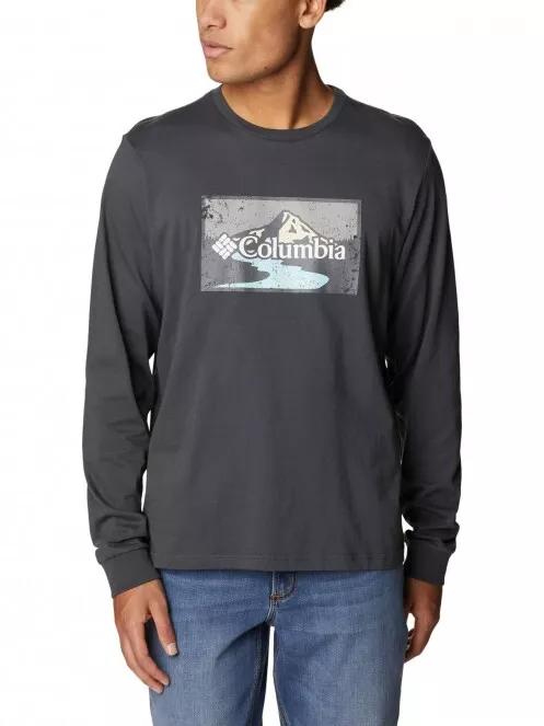 tricou cu maneci lungi pt. barbati Columbia Csc Seasonal Logo LS Tee negru 2