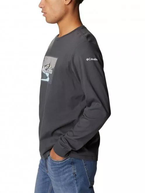 tricou cu maneci lungi pt. barbati Columbia Csc Seasonal Logo LS Tee negru 4