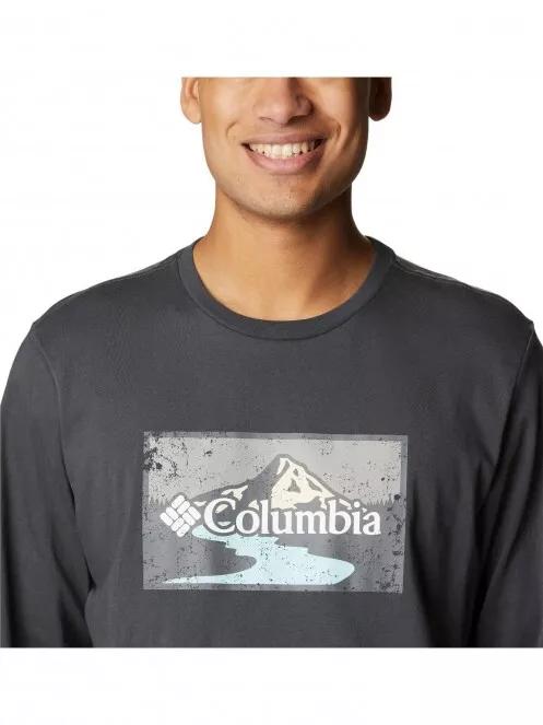 tricou cu maneci lungi pt. barbati Columbia Csc Seasonal Logo LS Tee negru 5