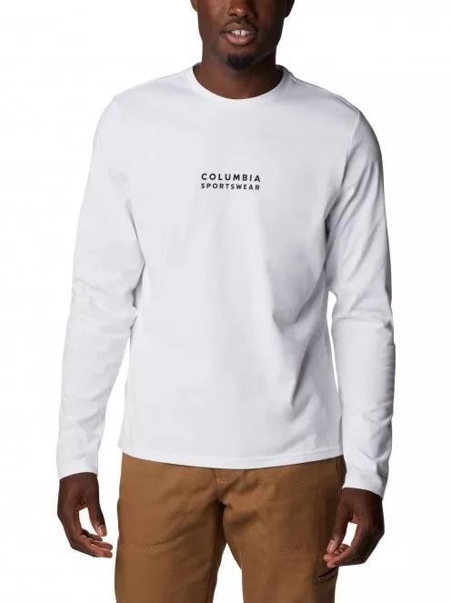 tricou cu maneci lungi, pentru sport pt. barbati Columbia Csc Alpine Way II LS Tee alb 2