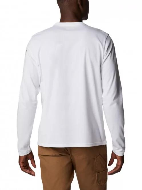 tricou cu maneci lungi, pentru sport pt. barbati Columbia Csc Alpine Way II LS Tee alb 3