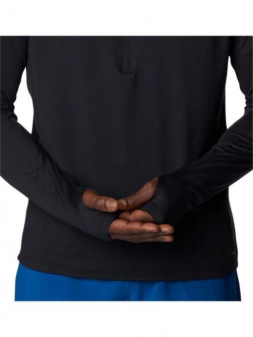pulover polar pt. barbati Columbia M Endless Trail 1/2 Zip Mesh Long Sleeve negru 5