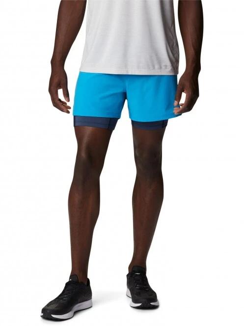 pantaloni scurti pentru sport pt. barbati Columbia M Endless Trail 2 In 1 Short albastru 2
