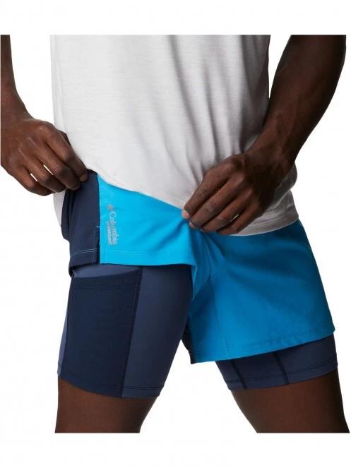 pantaloni scurti pentru sport pt. barbati Columbia M Endless Trail 2 In 1 Short albastru 6