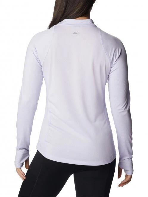tricou cu maneci lungi, pentru sport pt. femei Columbia W Endless Trail 1/2 Zip Mesh Long Sleeve violet 4