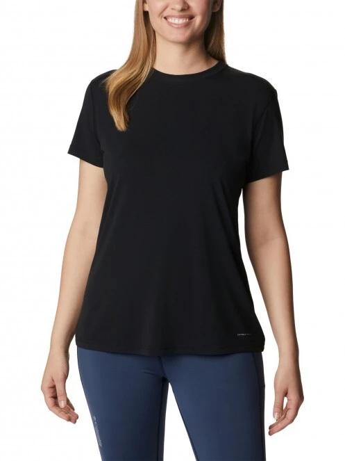tricou pentru sport, cu maneci scurte pt. femei Columbia W Endless Trail Running Tech Tee negru 2