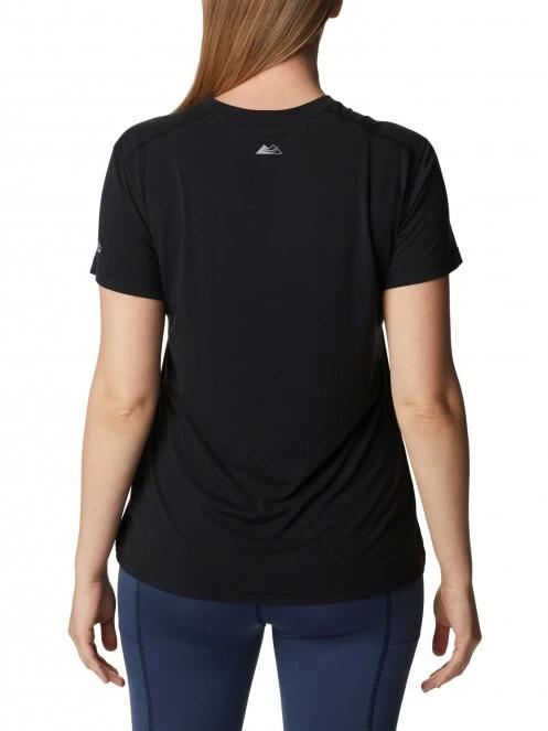 tricou pentru sport, cu maneci scurte pt. femei Columbia W Endless Trail Running Tech Tee negru 4