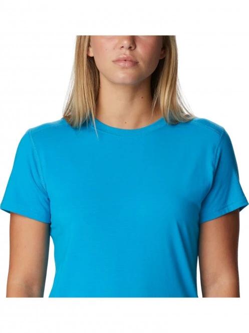 tricou pentru sport, cu maneci scurte pt. femei Columbia W Endless Trail Running Tech Tee albastru 5