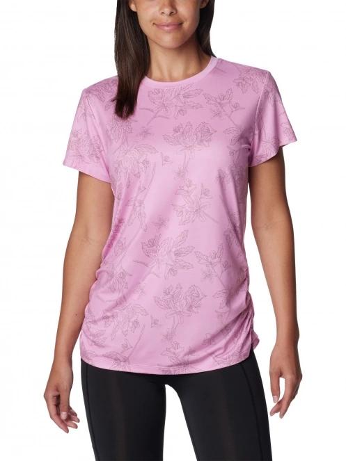 tricou de sport fara maneci pt. femei Columbia Leslie Falls Short Sleeve roz 2
