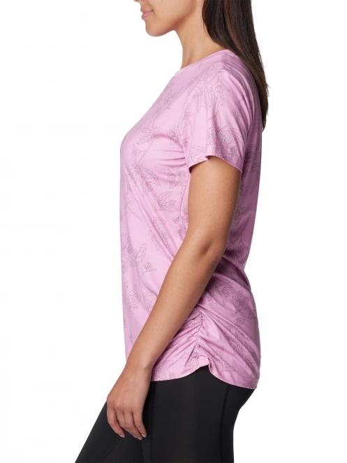 tricou de sport fara maneci pt. femei Columbia Leslie Falls Short Sleeve roz 3