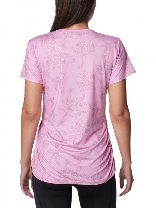 tricou de sport fara maneci pt. femei Columbia Leslie Falls Short Sleeve roz 4