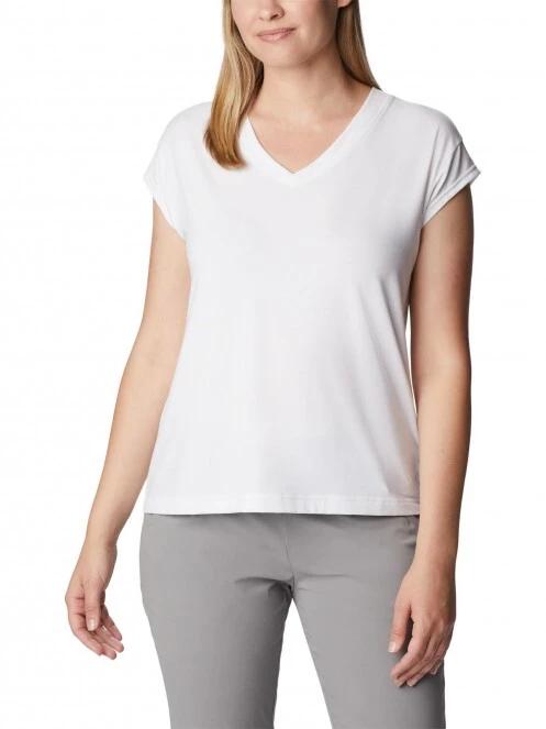 tricou cu maneci scurte pt. femei Columbia Boundless Beauty Tee alb 2