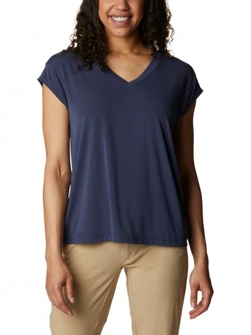 tricou cu maneci scurte pt. femei Columbia Boundless Beauty Tee albastru 2