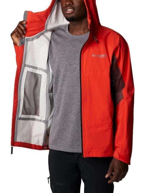 haine de ploaie pt. barbati Columbia Mazama Trail Shell portocaliu 5